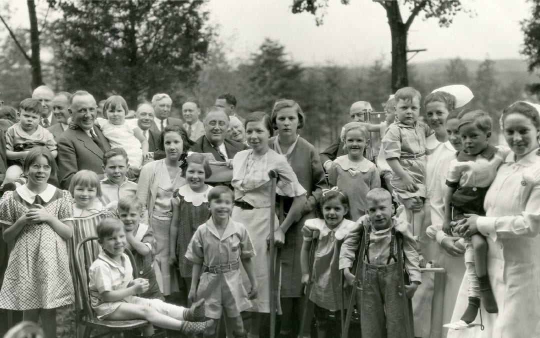 President Roosevelt visits W. Virginia foundation for children