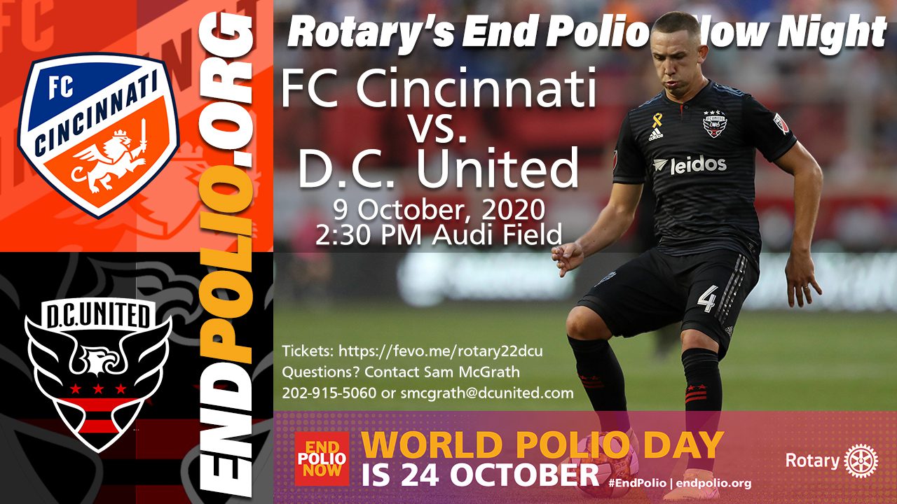 Rotary's End Polio Now Day at Audi Field